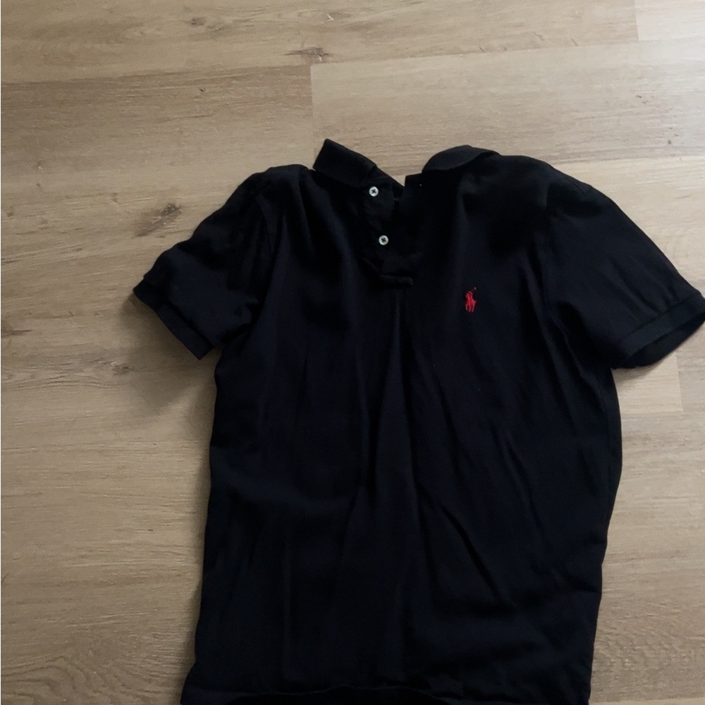 Ralph Lauren Black Polo Shirt for Men